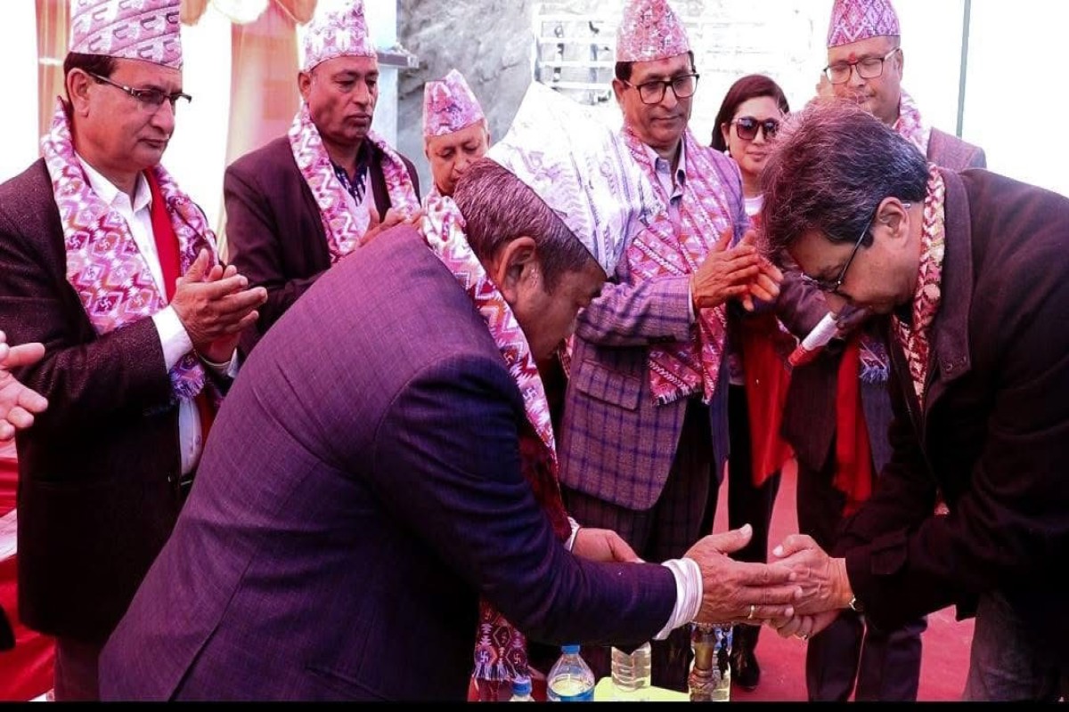 छपेली-माझखण्ड केबुलकारको शिलान्यास